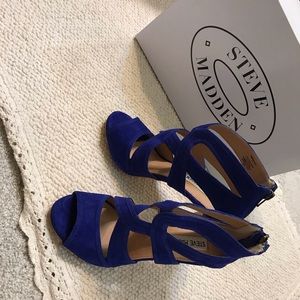 Steve Madden Blue Heels